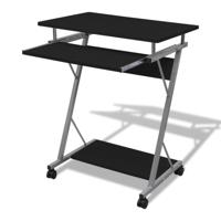 Studenten computerbureau 60 x 40 x 74 cm (zwart)
