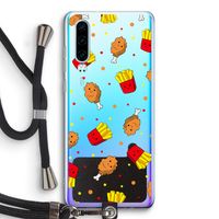 Chicken 'n Fries: Huawei P30 Transparant Hoesje met koord