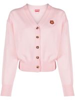 Kenzo cardigan en laine à col v - Rose