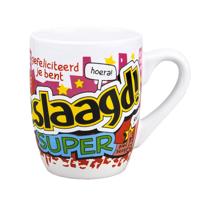 Cadeau mok/beker geslaagd - 300 ml - koffiebekers/drinkbekers - afgestudeerd