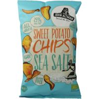 John Altman Zoete aardappel chips sea salt bio