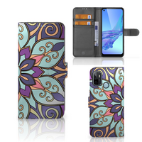 OPPO A53 | OPPO A53s Hoesje Purple Flower