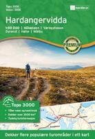 Wandelkaart 3006 Topo 3000 Hardangervidda | Nordeca Wandelkaart 3006 Topo 3000 Hardangervidda | Nordeca