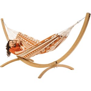 Hangmat Ibiza Sunset met houten standaard 350