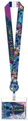Lilo & Stitch Deluxe Lanyard with Card Holder Stitch Where's Scrump?