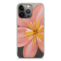 Pink Ellila Flower: iPhone 13 Pro Transparant Hoesje