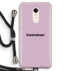 kwetsbaar: Xiaomi Redmi 5 Transparant Hoesje met koord
