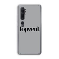 Topvent Grijs Zwart: Xiaomi Mi Note 10 Pro Transparant Hoesje