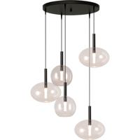 Masterlight 5L vide hanglampLido met helder glas - 2862-05-00-50-5-13