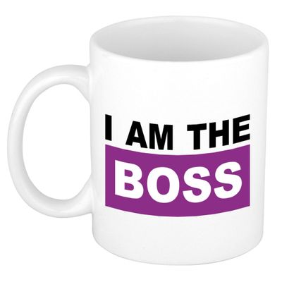 Cadeau mok voor baas - paars - grappig - keramiek - 300 ml - boss Cadeau mok voor baas - paars - grappig - keramiek - 300 ml - boss