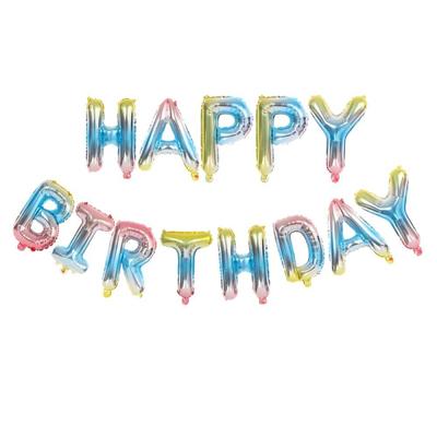 Happy Birthday ballon Rainbow (40CM)