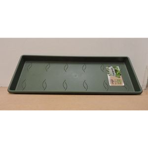 Elho green basic trough saucer 40 leaf green