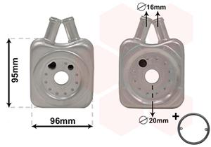 Van Wezel Oliekoeler motorolie 58003147