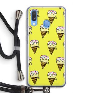Isjes: Samsung Galaxy A40 Transparant Hoesje met koord