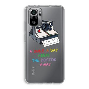 Smile: Xiaomi Redmi Note 10S Transparant Hoesje