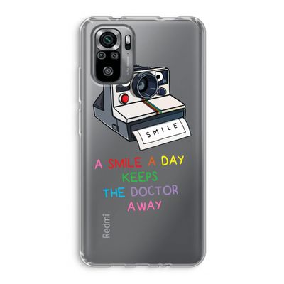 Smile: Xiaomi Redmi Note 10S Transparant Hoesje