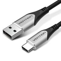 Vention CODHF USB-kabel USB 2.0 1 m USB A USB C Aluminium, Zwart