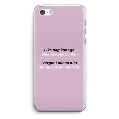 gij zijt ook iemand: iPhone 5 / 5S / SE Transparant Hoesje