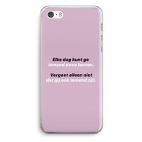 gij zijt ook iemand: iPhone 5 / 5S / SE Transparant Hoesje