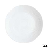 Diep bord Luminarc Pampille Wit Glas (20 cm) (24 Stuks)
