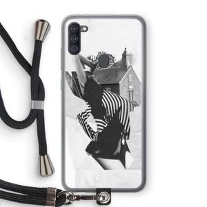 House: Samsung Galaxy A11 Transparant Hoesje met koord