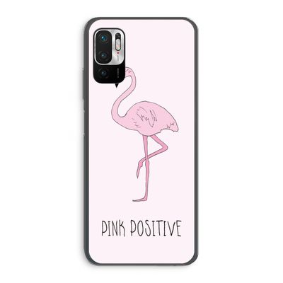Pink positive: Xiaomi Redmi Note 10 5G Transparant Hoesje