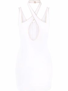 Balmain robe sans manches à bords contrastants - Blanc