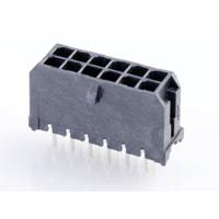 Molex 430451228 Male header, inbouw (standaard) Totaal aantal polen: 12 Rastermaat: 3 mm Inhoud: 1 stuk(s) Tray