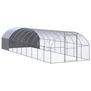 vidaXL Kippenren 3x10x2 m gegalvaniseerd staal