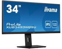 Iiyama PROLITE XUB3493WQSU-B5 LED-monitor Energielabel F (A - G) 86.4 cm (34 inch) 3440 x 1440 Pixel 21:9 4 ms HDMI, DisplayPort, USB 3.0, Hoofdtelefoon (3.5