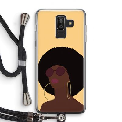 Golden hour: Samsung Galaxy J8 (2018) Transparant Hoesje met koord