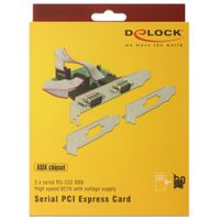 PCI Express Card > 2 x Serial RS-232 high speed 921K Interface kaart