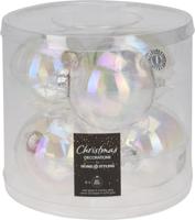 Home & Styling Kerstbal 80mm iriserend koker a 6 glas