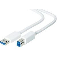 Adj 320-00020 USB-kabel 3 m USB 3.2 Gen 1 (3.1 Gen 1) USB A USB B Wit