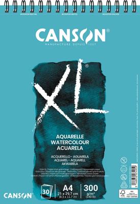 Canson schetsblok XL aquarelle 300g/m² ft A4, 30 vel
