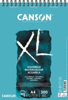 Canson schetsblok XL aquarelle 300g/m² ft A4, 30 vel