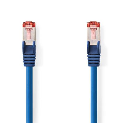 Nedis CAT6 Netwerkkabel | RJ45 Male | RJ45 Male | S/FTP | 2.00 m | Rond | LSZH | Blauw | Label - CCGL85221BU20