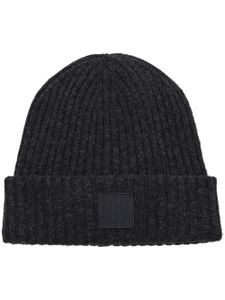 Marc Jacobs bonnet nervuré à patch logo - Noir