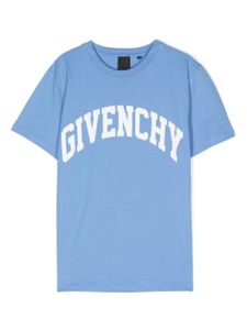 Givenchy Kids t-shirt en coton à logo - Bleu