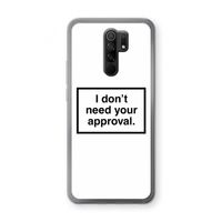 Don't need approval: Xiaomi Redmi 9 Transparant Hoesje