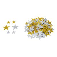 Colorations Foamstickers Glitter Sterren, 100st. - thumbnail