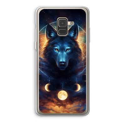 Wolf Dreamcatcher: Samsung Galaxy A8 (2018) Transparant Hoesje