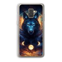 Wolf Dreamcatcher: Samsung Galaxy A8 (2018) Transparant Hoesje