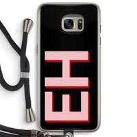 Monogram: Samsung Galaxy S7 Edge Transparant Hoesje met koord Monogram: Samsung Galaxy S7 Edge Transparant Hoesje met koord