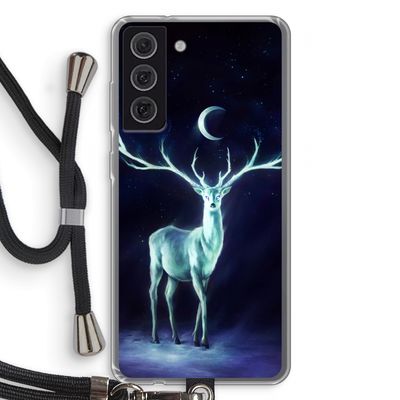 Nightbringer: Samsung Galaxy S21 FE Transparant Hoesje met koord