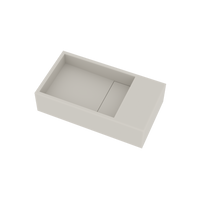 Ideavit Fontein Solidcube 40x22x10 cm Solid Surface Omkeerbaar Mat Wit