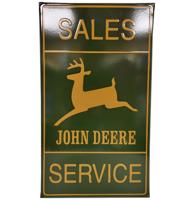 John Deere Sales Service Emaille Bord - 70 x 40 cm John Deere Sales Service Emaille Bord - 70 x 40 cm
