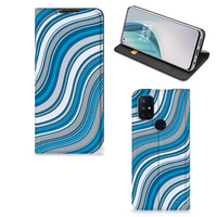 OnePlus Nord N10 5G Hoesje met Magneet Waves Blue - thumbnail