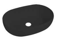 Best Design Lariano opbouw wastafel waskom mat zwart 60x42.5x14cm