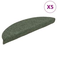 VidaXL Trapmatten zelfklevend 5 st 56x17x3 cm naaldvilt groen